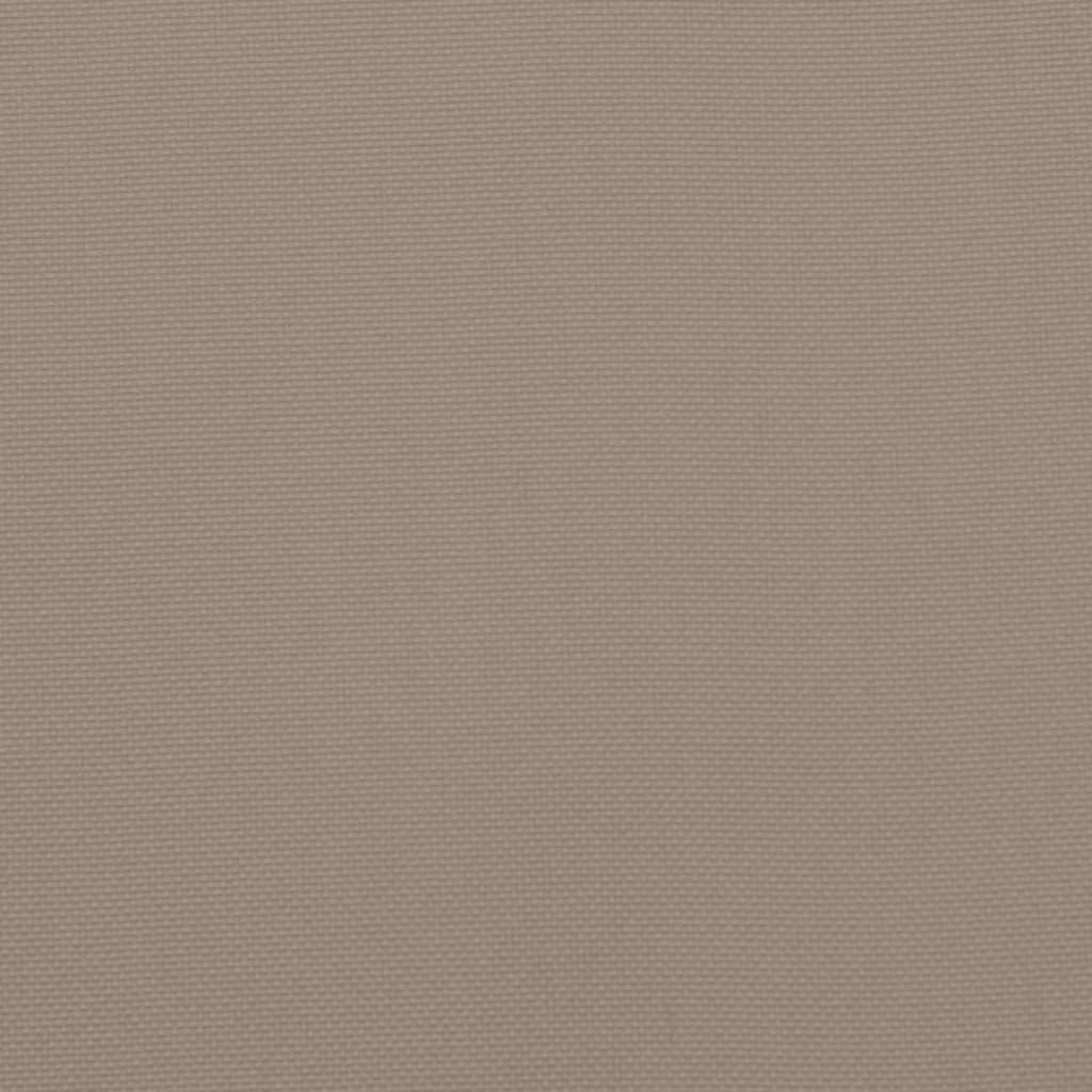 Lowback Chair Cushions 6 pcs Taupe Oxford Fabric