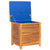 Garden Storage Box with Louver 60x50x56 cm Solid Wood Acacia