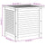 Garden Storage Box with Louver 60x50x56 cm Solid Wood Acacia