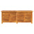 Garden Storage Box with Louver 150x50x56 cm Solid Wood Acacia