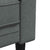 Chesterfield Sofa 2-Seater Dark Grey Fabric