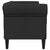 Chesterfield Sofa 2-Seater Black Fabric