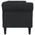 Chesterfield Sofa 3-Seater Black Fabric