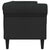 Chesterfield Sofa 3-Seater Black Fabric