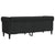 Chesterfield Sofa 3-Seater Black Fabric