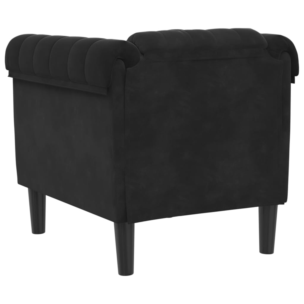 Sofa Chair Black Velvet