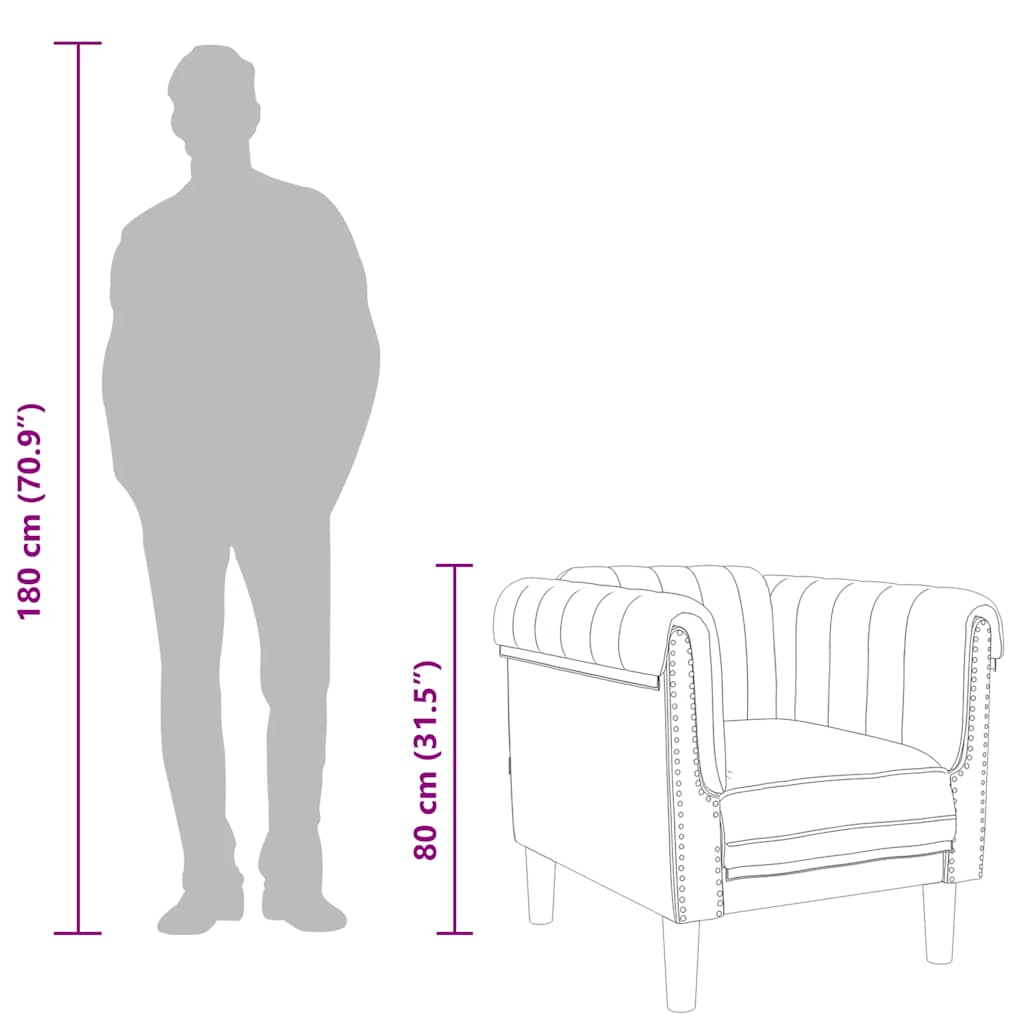 Sofa Chair Black Velvet