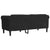 Sofa 2-Seater Black Velvet