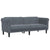 Sofa 3-Seater Dark Grey Velvet