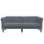 Sofa 3-Seater Dark Grey Velvet