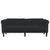 Sofa 3-Seater Black Velvet