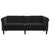 Sofa 3-Seater Black Velvet