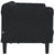 Sofa 3-Seater Black Velvet