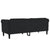 Sofa 3-Seater Black Velvet