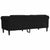 Sofa 3-Seater Black Velvet