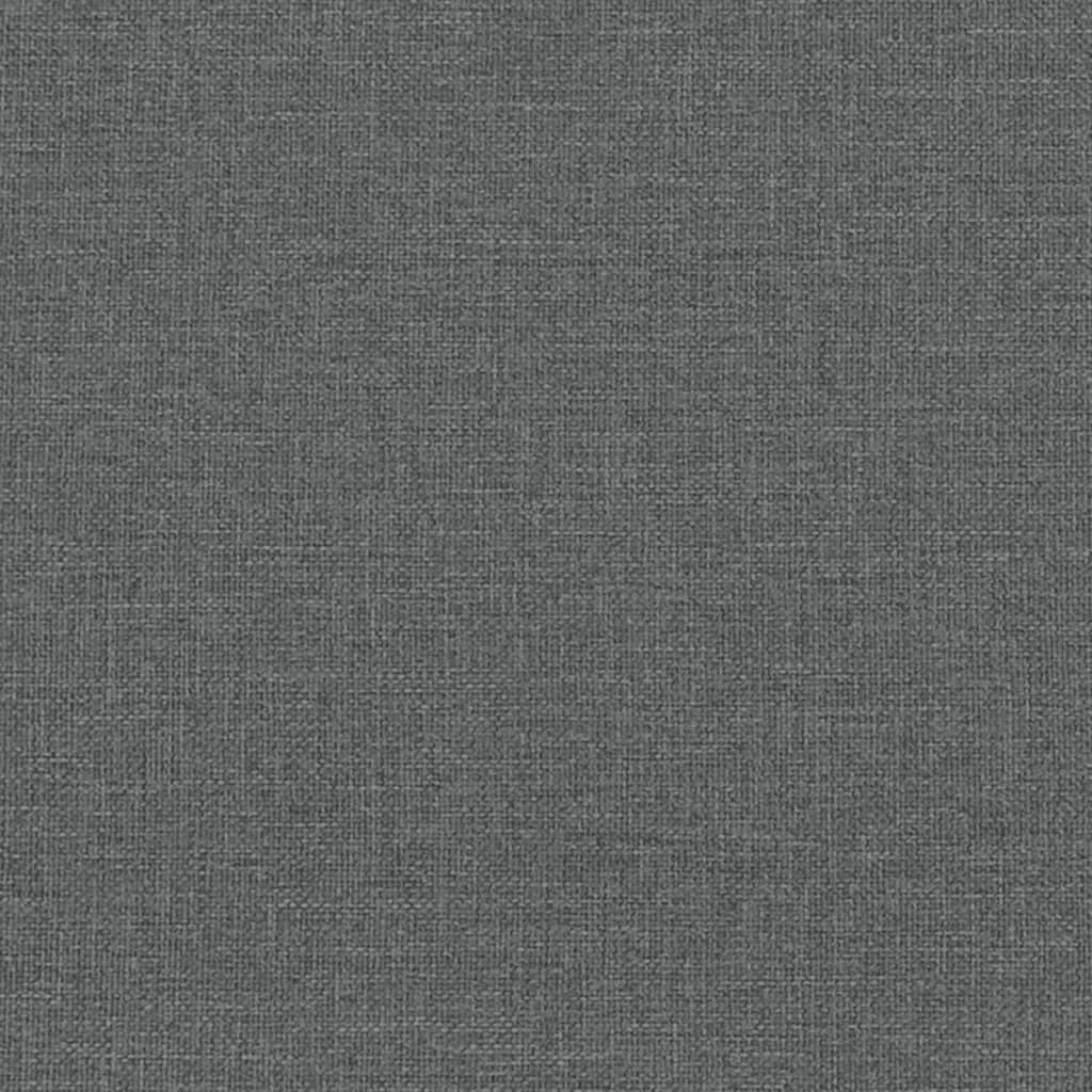 Sofa 2-Seater Dark Grey Fabric