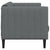 Sofa 3-Seater Dark Grey Fabric