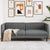 Sofa 3-Seater Dark Grey Fabric