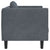 Sofa Chair with Cushion Dark Grey Velvet