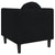 Sofa Chair with Cushion Black Velvet