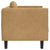 Sofa Chair with Cushion Brown Faux Suede Leather