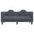 Sofa with Cushions 2-Seater Dark Grey Velvet