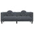 Sofa with Cushions 3-Seater Dark Grey Velvet