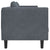 Sofa with Cushions 3-Seater Dark Grey Velvet
