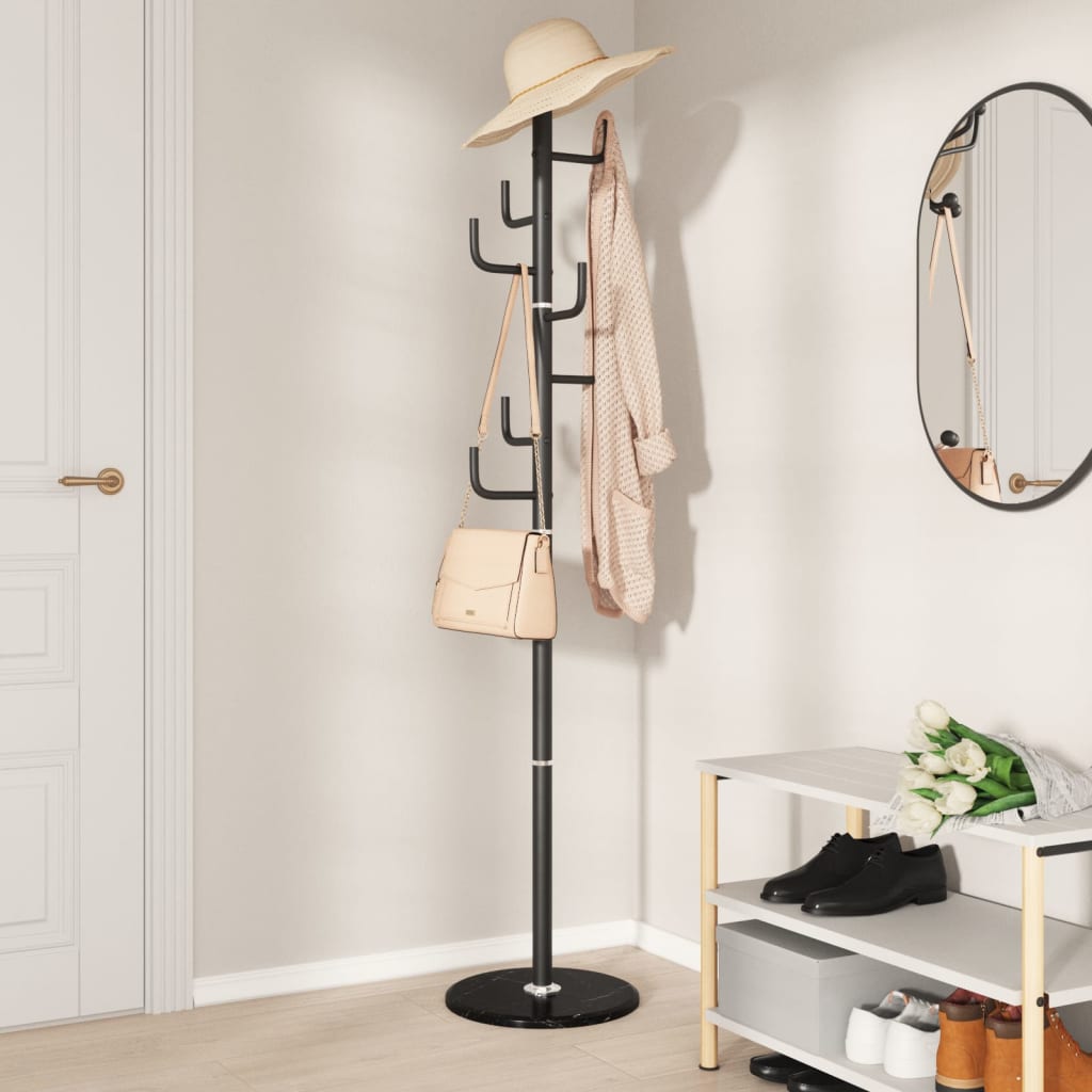 Coat Stand Black 183 cm Powder-coated Iron