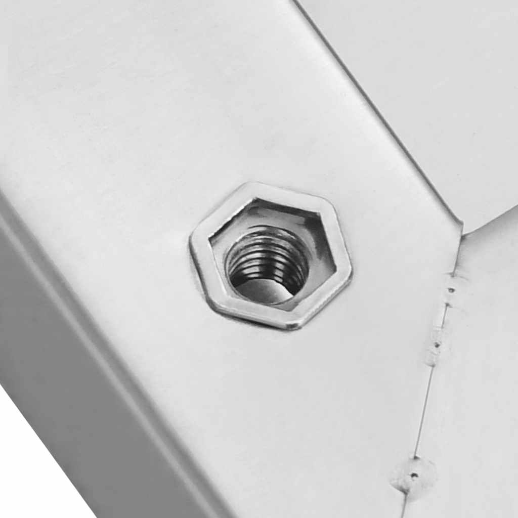 Wall Shelves 2 pcs 50x30 cm Silver Stainless Steel