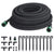 Garden Soaker Hose Black 0.6" 25 m Rubber