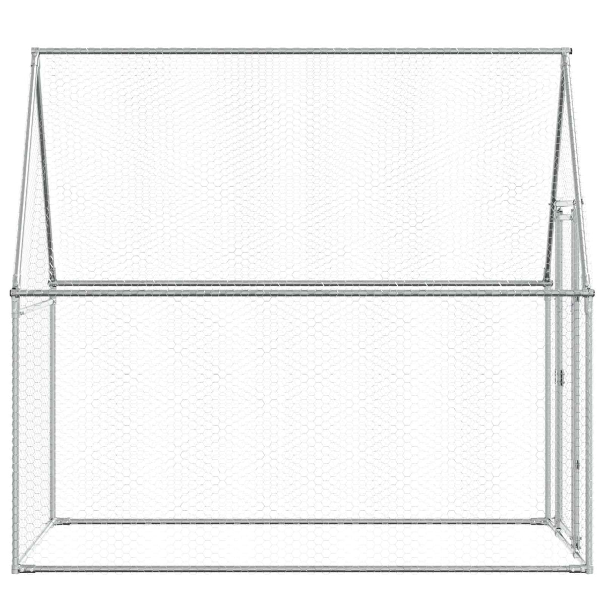 Chicken Cage Silver 200x100x190 cm Galvanised Steel