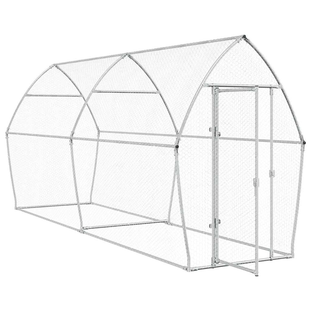 Chicken Cage Silver 400x105x182 cm Galvanised Steel