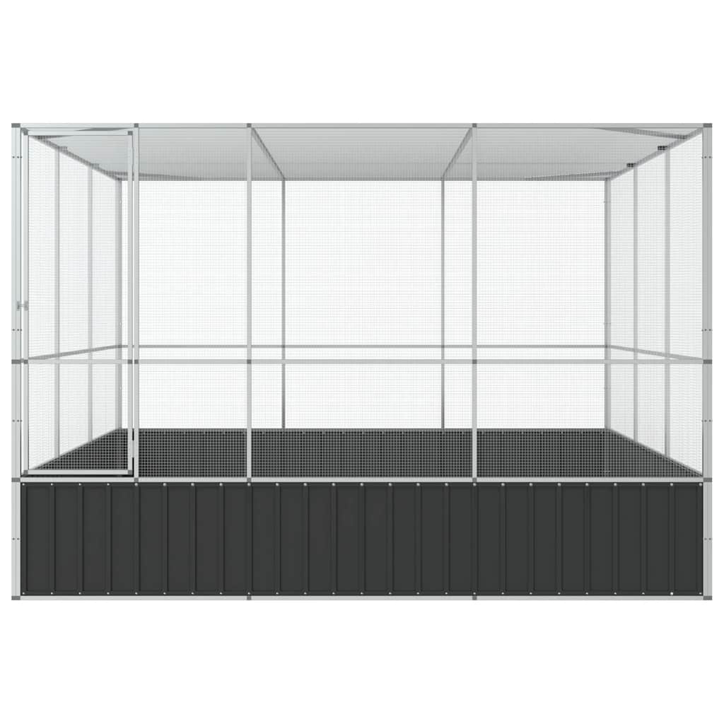 Aviary Silver 311x307x212 cm Steel