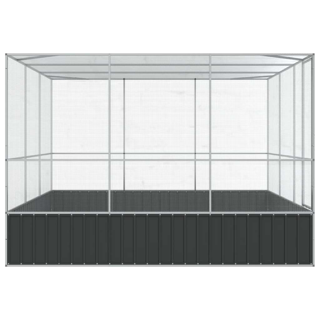 Aviary Silver 311x307x212 cm Steel