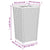 Garden Planters 2 pcs Blue Grey 32.5x32.5x57 cm PP