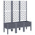 Garden Planter with Trellis Blue Grey 120x40x142 cm PP