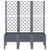 Garden Planter with Trellis Blue Grey 120x40x142 cm PP