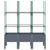 Garden Planter with Trellis Blue Grey 120x40x142.5 cm PP