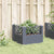 Garden Planter with Pegs Blue Grey 43.5x43.5x43.5 cm PP