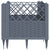 Garden Planter with Pegs Blue Grey 43.5x43.5x43.5 cm PP