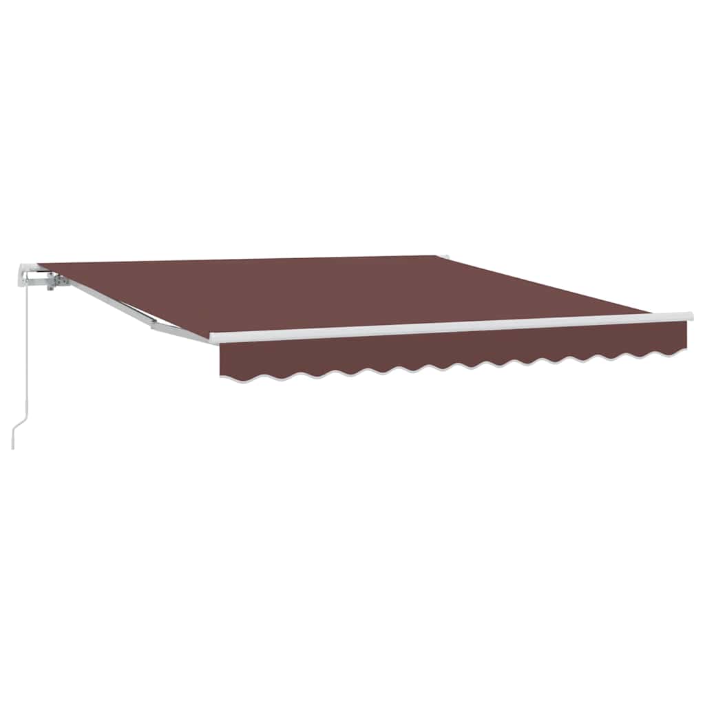 Manual Retractable Awning Brown 300x250 cm