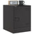 Bedside Cabinets 2pcs Black 34.5x39x44 cm Steel