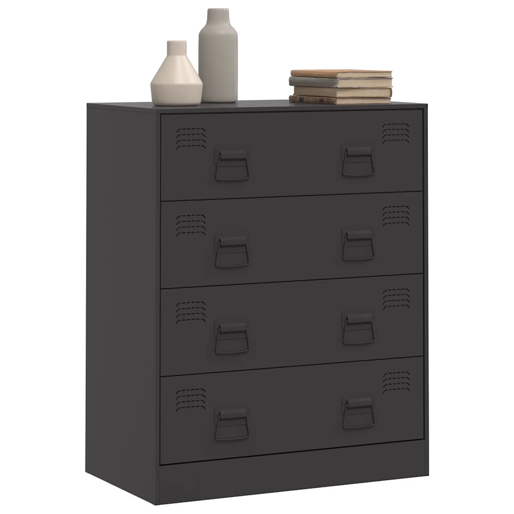 Sideboard Black 67x39x83 cm Steel