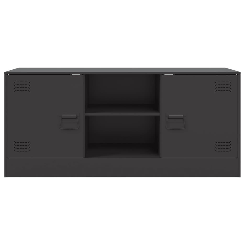TV Cabinet Black 99x39x44 cm Steel