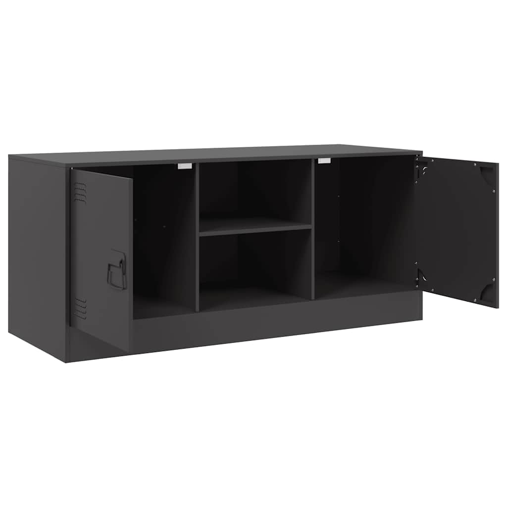 TV Cabinet Black 99x39x44 cm Steel