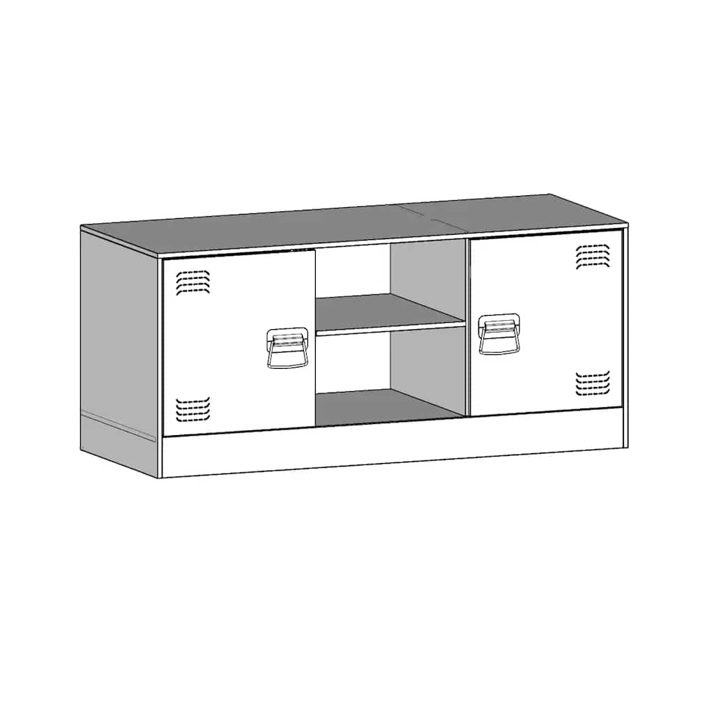 TV Cabinet Black 99x39x44 cm Steel