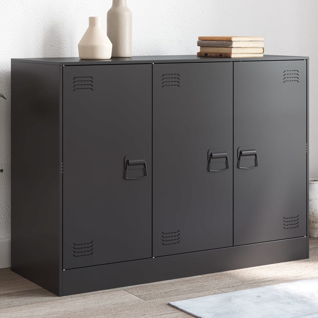 Sideboard Black 99x39x73 cm Steel