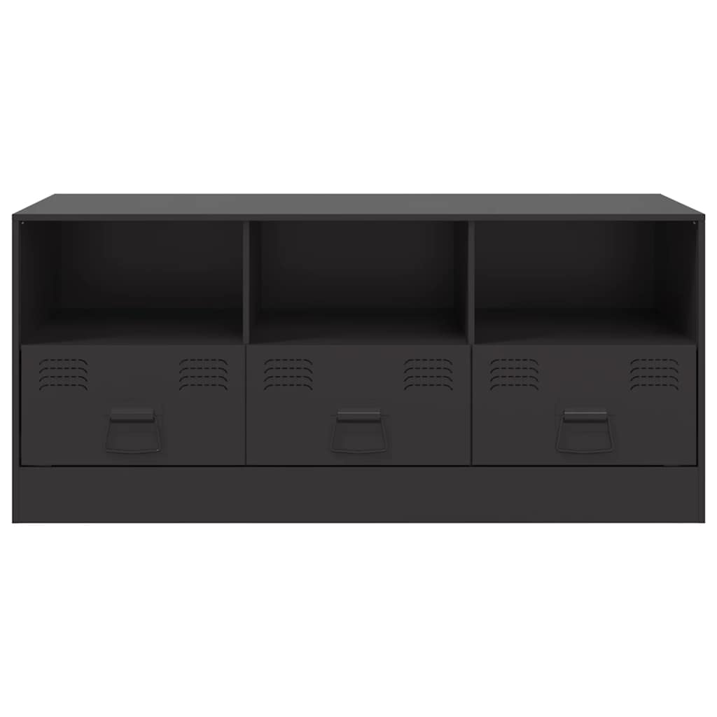 TV Cabinet Black 99x39x44 cm Steel