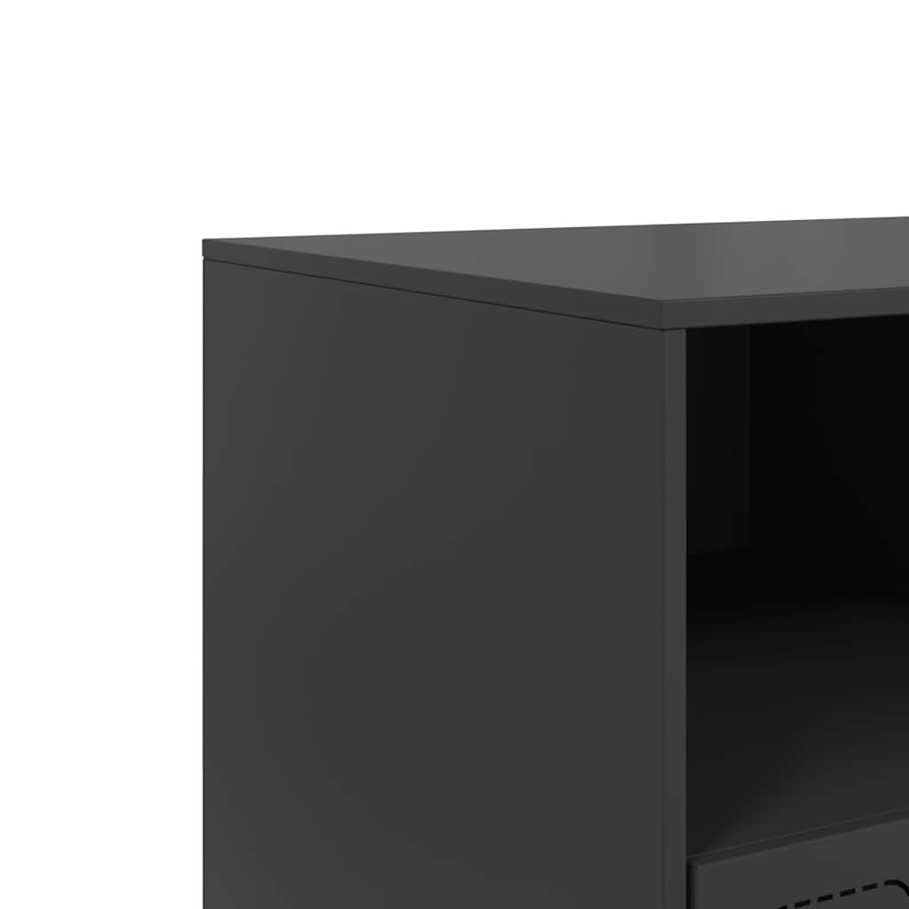 TV Cabinet Black 99x39x44 cm Steel